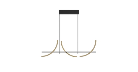 Подвесной светильник Maytoni Wabi MOD428PL-L20BK