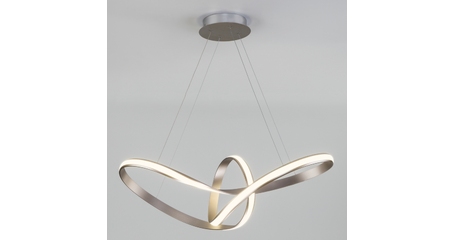 Подвесной светодиодный светильник Eurosvet Kink 90174/1 сатин-никель