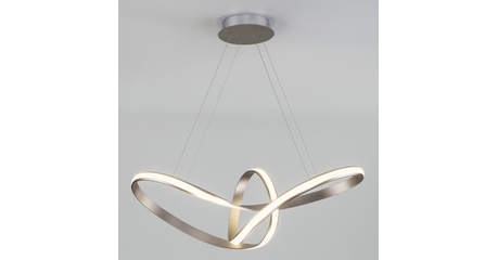 Подвесной светодиодный светильник Eurosvet Kink 90174/1 сатин-никель