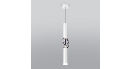 Подвесной светодиодный светильник Eurosvet Lance 50191/1 LED белый/хром