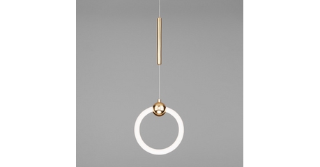 Подвесной светодиодный светильник Eurosvet Rim 90165/1 золото