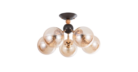 Потолочная люстра Arte Lamp Boston A4485PL-5BK