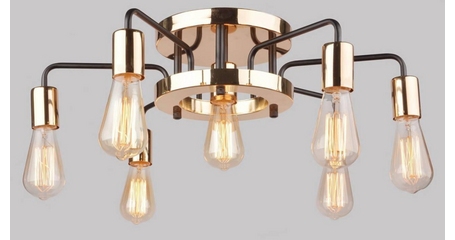 Потолочная люстра Arte Lamp Gelo A6001PL-7BK