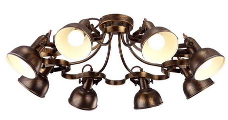 Потолочная люстра Arte Lamp Martin A5216PL-8BR