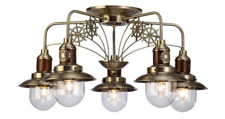 Потолочная люстра Arte Lamp Sailor A4524PL-5AB