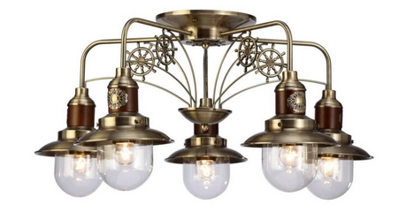 Потолочная люстра Arte Lamp Sailor A4524PL-5AB