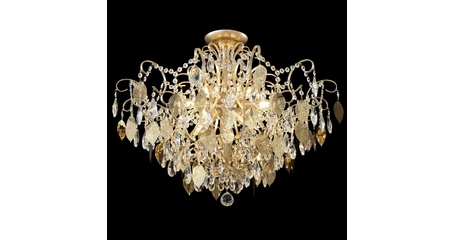 Потолочная люстра Crystal Lux ESMIRALDA PL9 GOLD