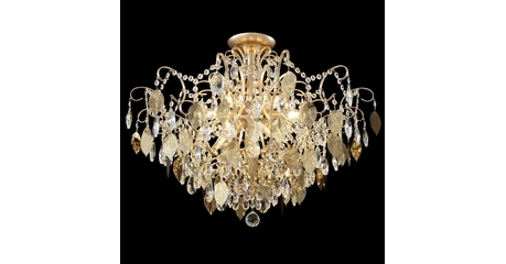 Потолочная люстра Crystal Lux ESMIRALDA PL9 GOLD