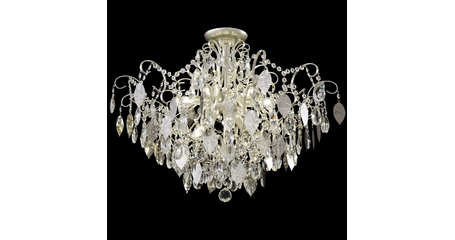 Потолочная люстра Crystal Lux ESMIRALDA PL9 SILVER