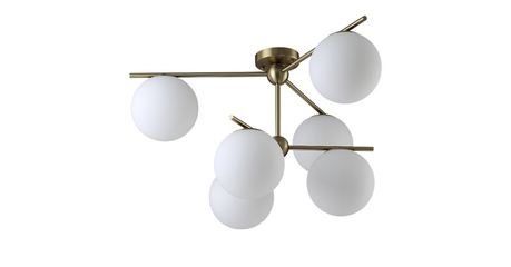 Потолочная люстра Crystal Lux FELIZ SP-PL6 BRONZE/WHITE