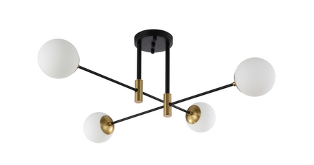 Потолочная люстра Crystal Lux Fidel FIDEL PL4 BLACK