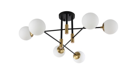 Потолочная люстра Crystal Lux Fidel FIDEL PL6 BLACK