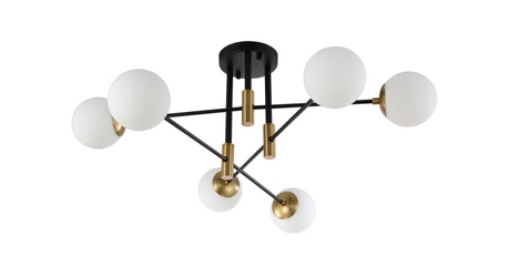 Потолочная люстра Crystal Lux Fidel FIDEL PL6 BLACK