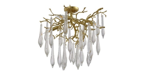 Потолочная люстра Crystal Lux Reina PL5 D600 Gold Pearl