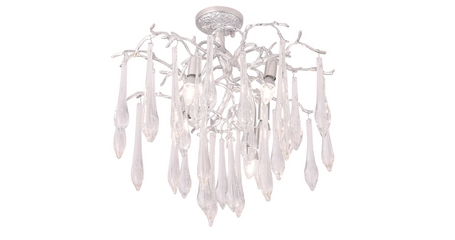 Потолочная люстра Crystal Lux REINA PL5 D600 SILVER PATINA