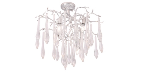 Потолочная люстра Crystal Lux REINA PL5 D600 SILVER PATINA