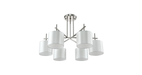 Потолочная люстра Crystal Lux Sergio PL6 Nickel