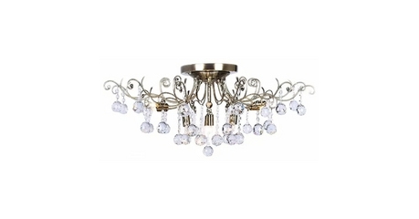 Потолочная люстра Eurosvet 10042/12 античная бронза/прозрачный хрусталь