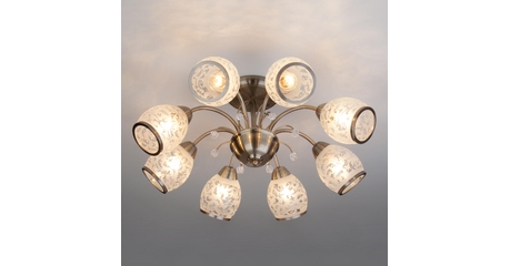 Потолочная люстра Eurosvet 30026/8 античная бронза