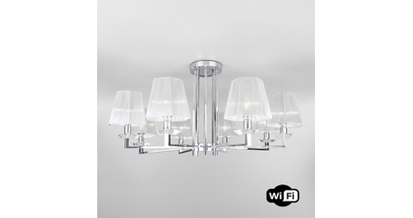 Потолочная люстра Eurosvet Alegria 60125/8 хром Smart (60114/8)