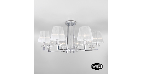 Потолочная люстра Eurosvet Alegria 60125/8 хром Smart (60114/8)