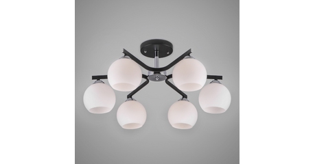 Потолочная люстра Eurosvet Blasco 30145/6 хром/венге