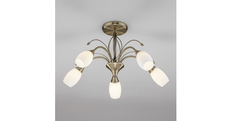 Потолочная люстра Eurosvet Ginevra 30280/5 античная бронза