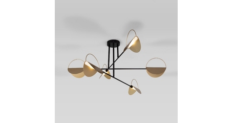 Потолочная люстра Eurosvet Grazia 70148/6 черный/золото Smart a062042