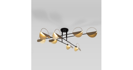 Потолочная люстра Eurosvet Grazia 70148/8 черный/золото Smart a062043