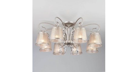 Потолочная люстра Eurosvet Liona 60065/8 серебро