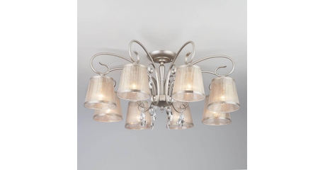 Потолочная люстра Eurosvet Liona 60065/8 серебро