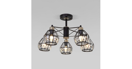 Потолочная люстра Eurosvet Lord 70075/5 черный