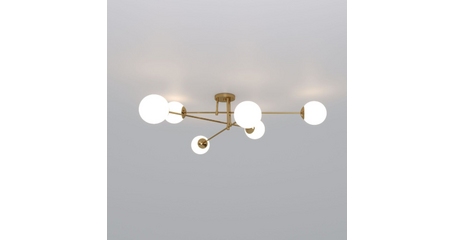 Потолочная люстра Eurosvet Netz 30181/6 латунь Smart a062217