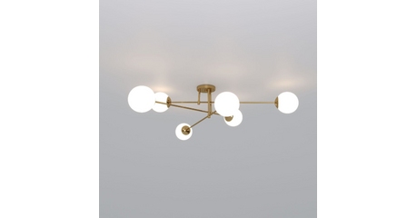 Потолочная люстра Eurosvet Netz 30181/6 латунь Smart a062217