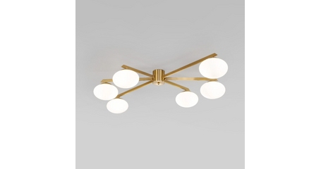 Потолочная люстра Eurosvet Opaline 70220/6 латунь Smart a065766