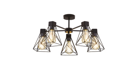 Потолочная люстра Eurosvet Trappola 70107/5 черный