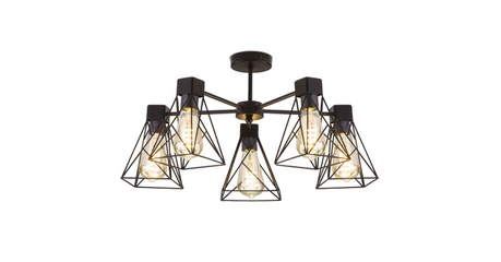 Потолочная люстра Eurosvet Trappola 70107/5 черный