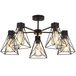 Потолочная люстра Eurosvet Trappola 70107/5 черный