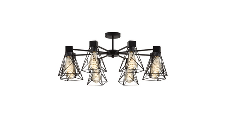 Потолочная люстра Eurosvet Trappola 70107/8 черный
