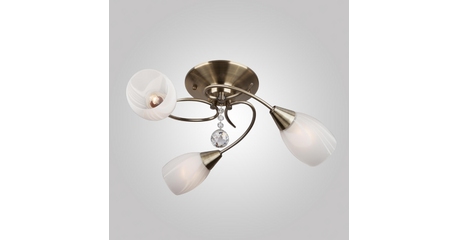 Потолочная люстра Eurosvet Вирджиния 30100/3 античная бронза