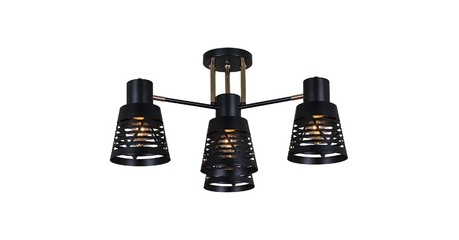 Потолочная люстра Reluce 06074-3.3-04 BK+FG