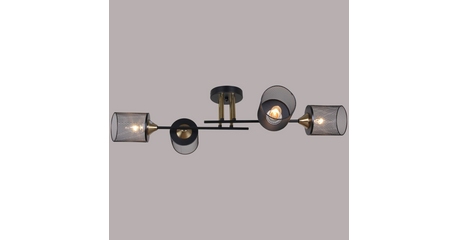 Потолочная люстра Reluce 38460-0.3-04 BK+COPPER
