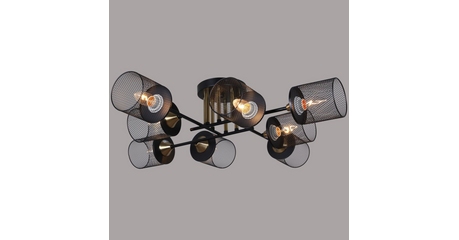 Потолочная люстра Reluce 38460-0.3-08 BK+COPPER