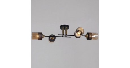 Потолочная люстра Reluce 48460-0.3-04 BK+COPPER