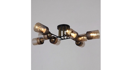 Потолочная люстра Reluce 48460-0.3-08 BK+COPPER
