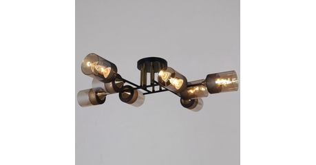 Потолочная люстра Reluce 48460-0.3-08 BK+COPPER