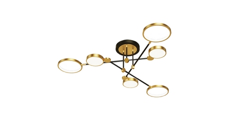 Потолочная светодиодная люстра Lussole Loft Gilbert LSP-8433