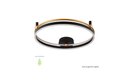 Потолочный светильник Crystal Lux FERNANDO PL72W LED BLACK/GOLD
