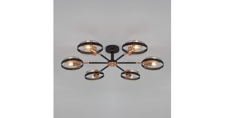 Потолочный светильник Eurosvet Gallo 70121/6 черный Smart a052341