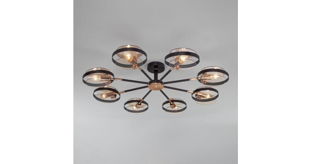 Потолочный светильник Eurosvet Gallo 70121/8 черный Smart a052342